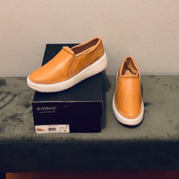 Vionic women's Kearny leather sneaker - Picture 1 of 2